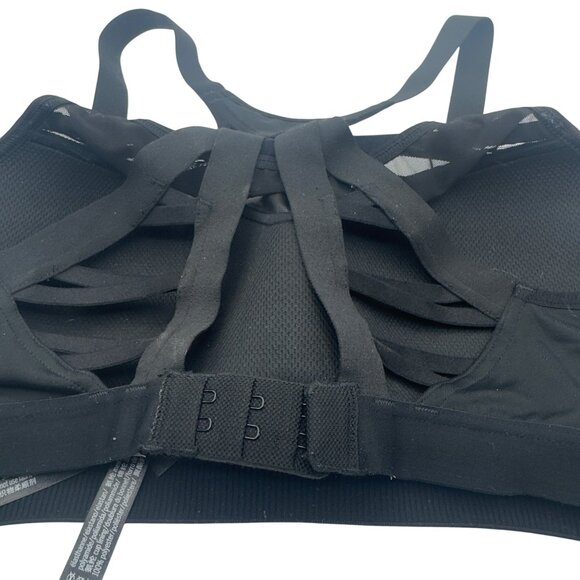 Victoria Sport Black Adjustable Back Lightweight Padded Strappy Sports Bra 34B - Picture 4 of 7